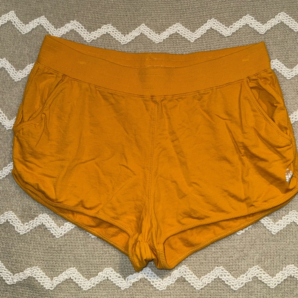 Free People Movement Yellow Women's Shorts